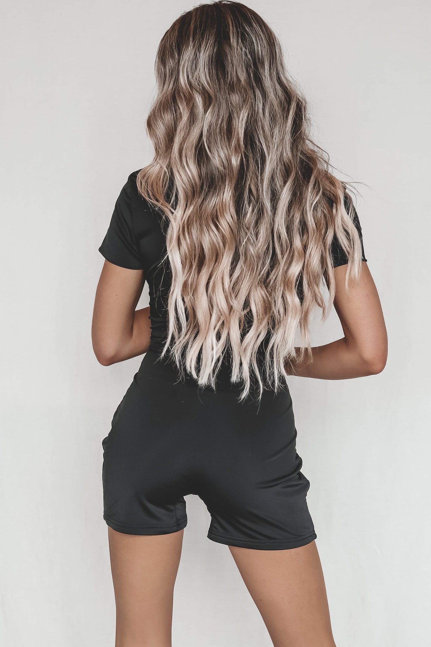 Laidback And Look Cool Black Romper