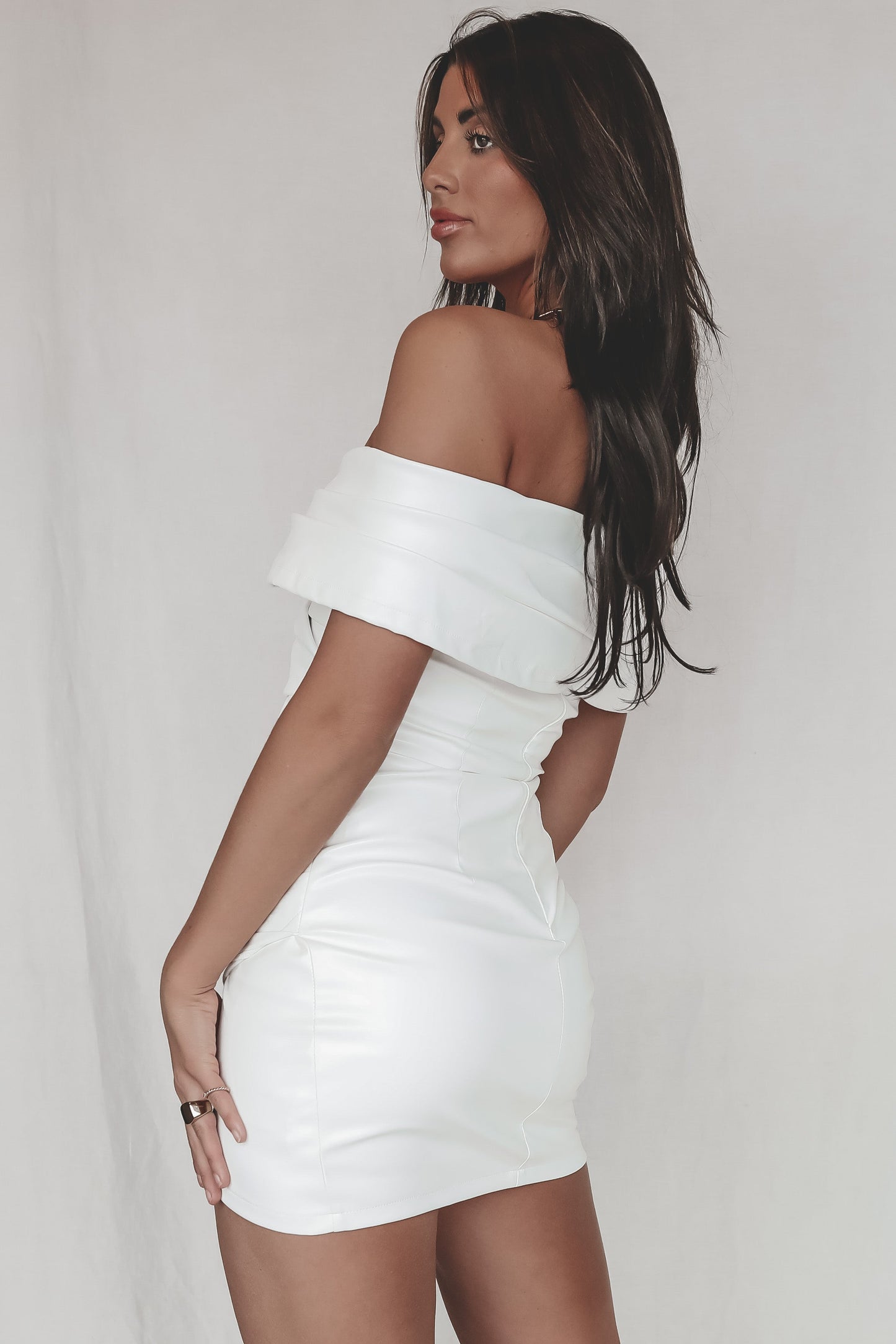 The Girl In The White Leather Dress